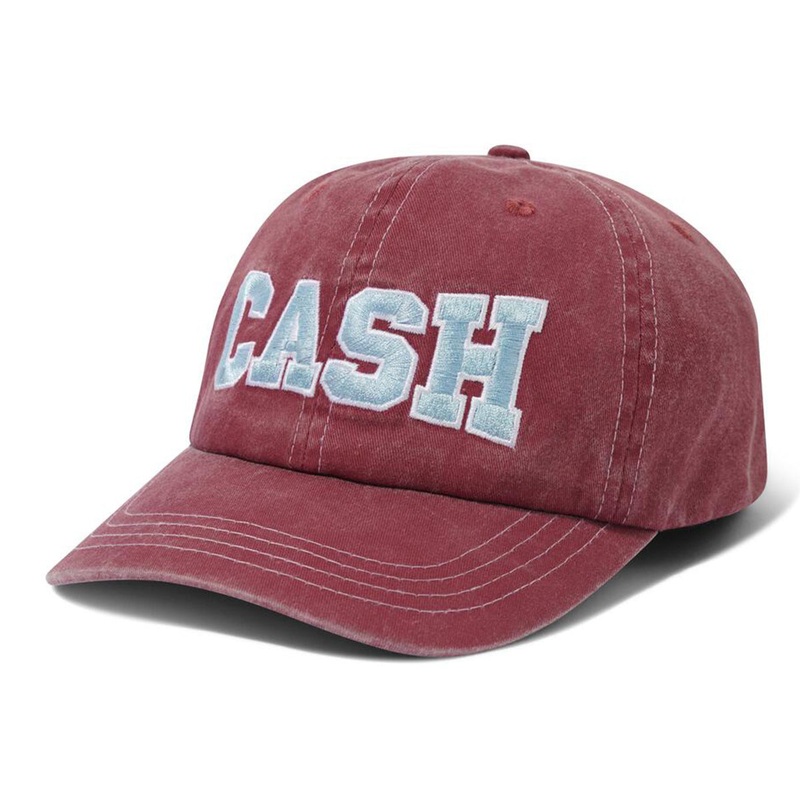 Cash Only - Campus 6 Panel Cap Burgundy
