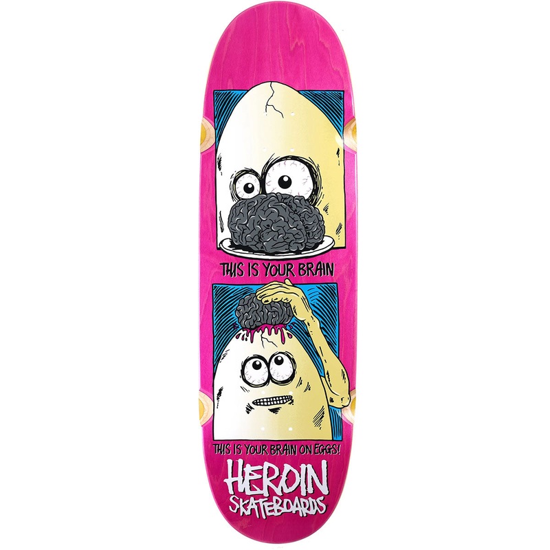 Heroin - Brain On Eggs 9.5 Skateboard Deck