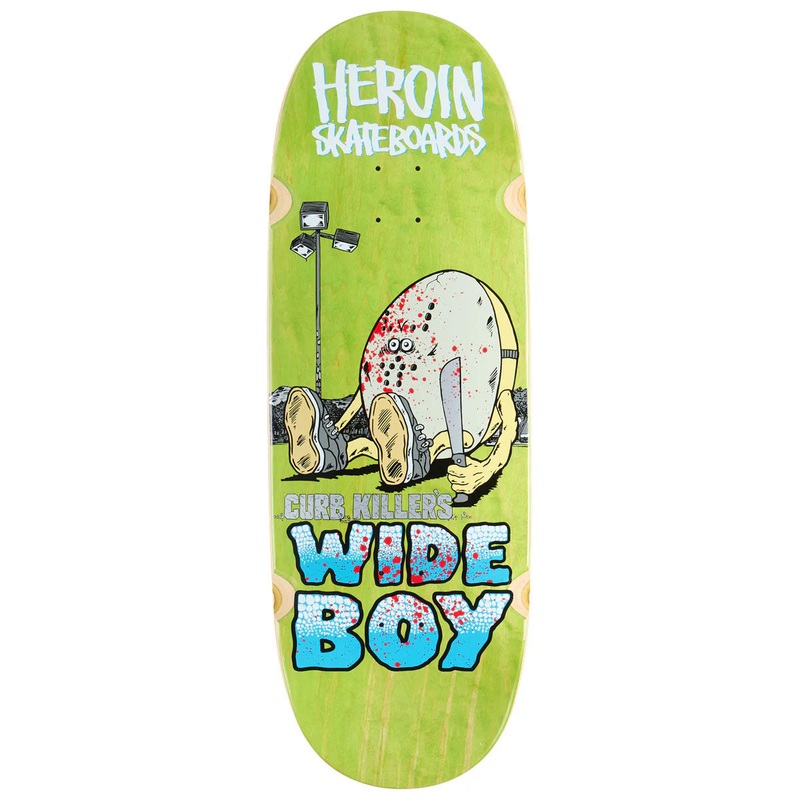 Heroin - Curb Killer Wide Boy 10.75 Skateboard Deck