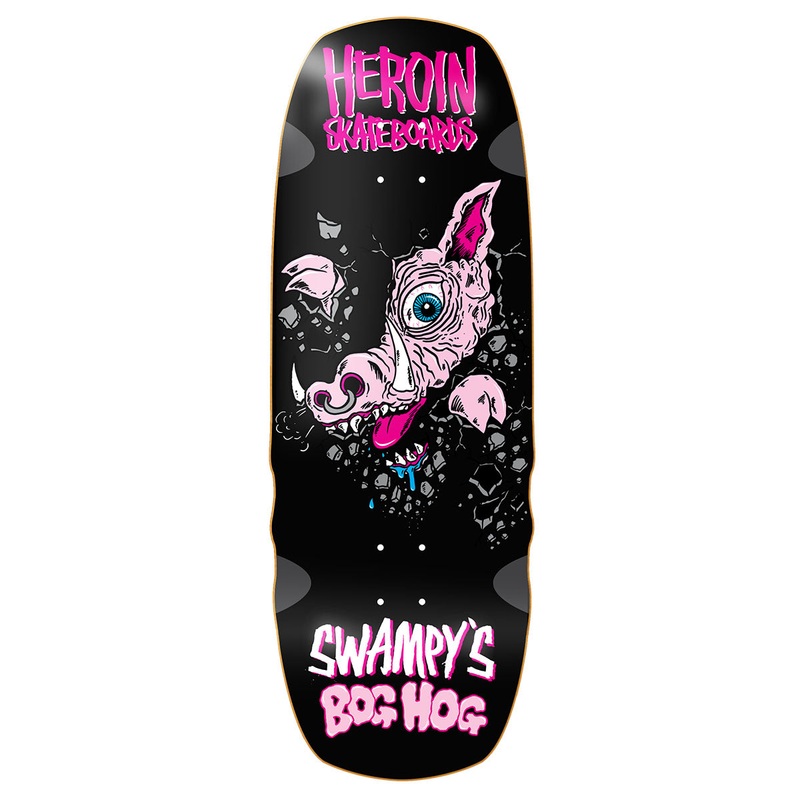 Heroin - Swampys Bog Hog 10.75 Skateboard Deck