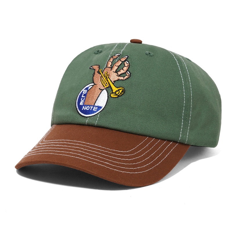 Butter Goods - Blue Note 6 Panel Cap Sage/Brown