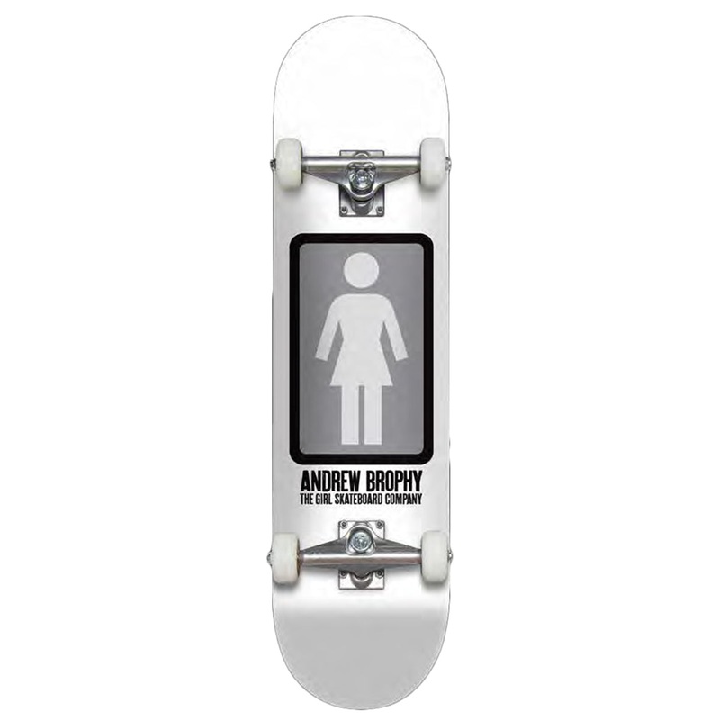 Girl - Andrew Brophy Black White 7.875 Complete Skateboard