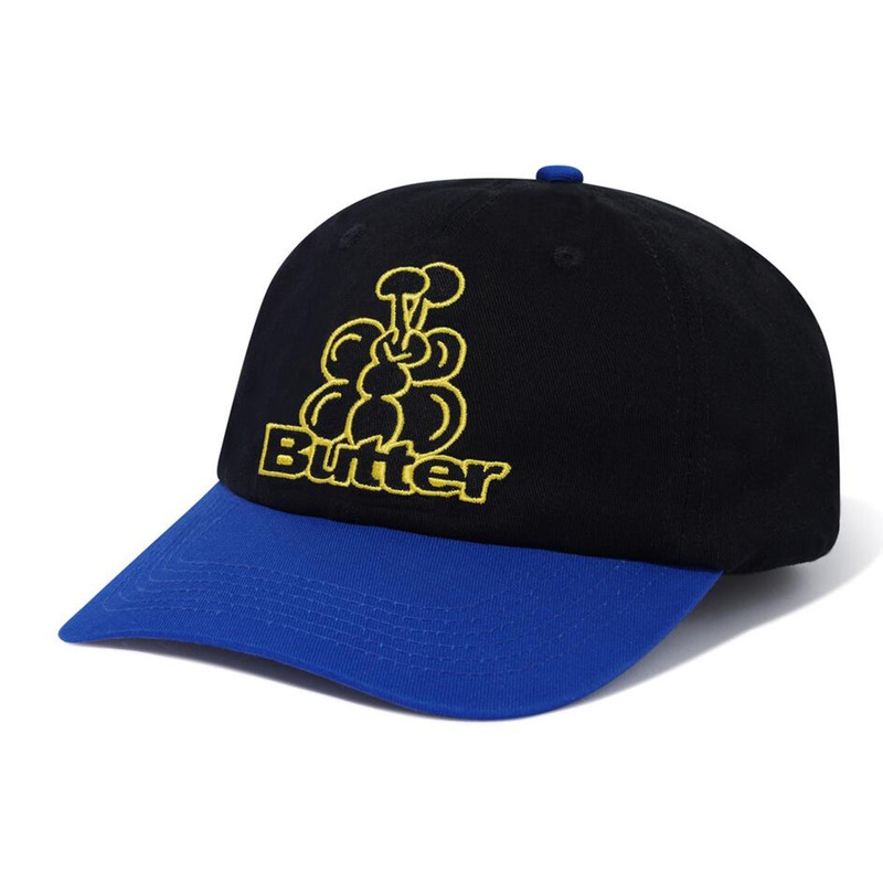 Butter Goods - Bugs 6 Panel Cap Black/Royal