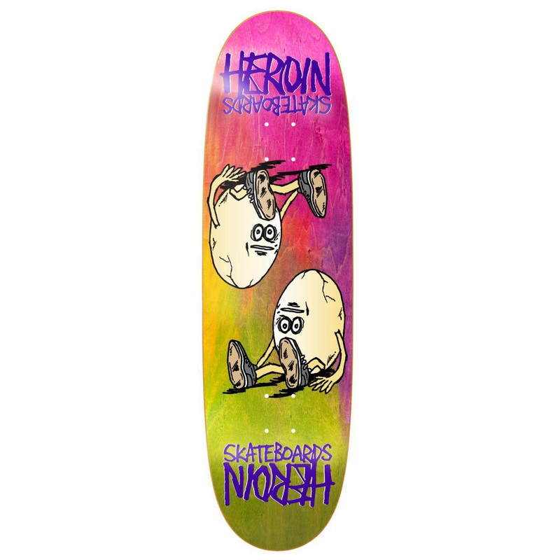 Heroin - Symmetrical Egg Rainbow 8.75 Skateboard Deck