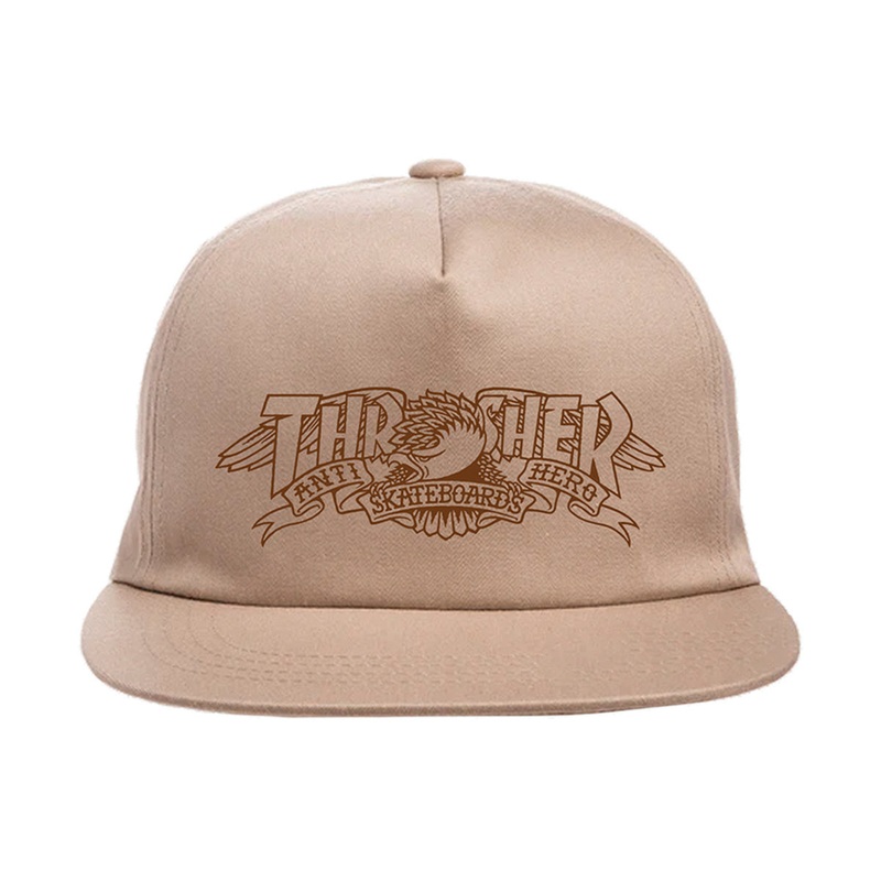 Thrasher - Anti Hero Mag Banner Snapback Khaki