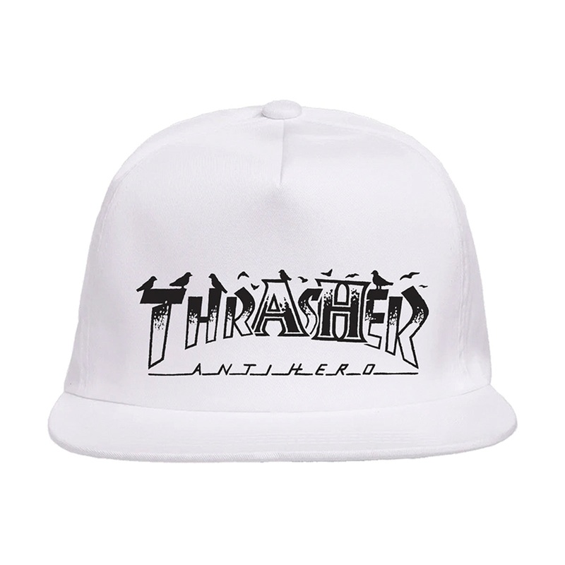 Thrasher - Anti Hero Pigeon Mag Snapback White