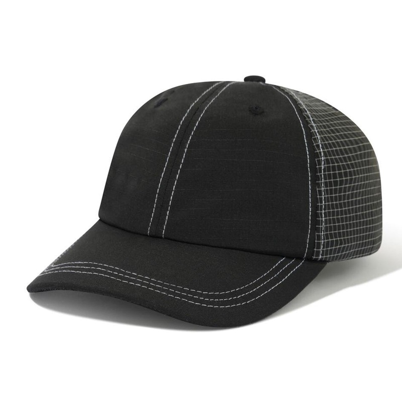 Butter Goods - Nylon Ripstop 6 Panel Cap Black