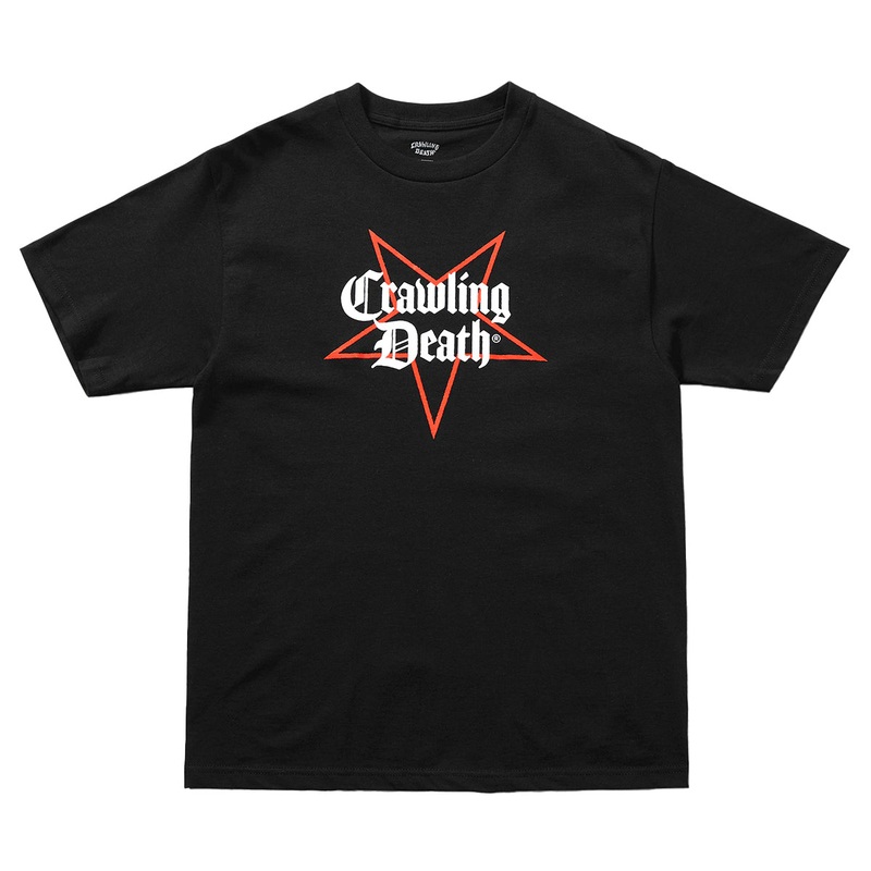 Crawling Death - Star Logo Tee Black