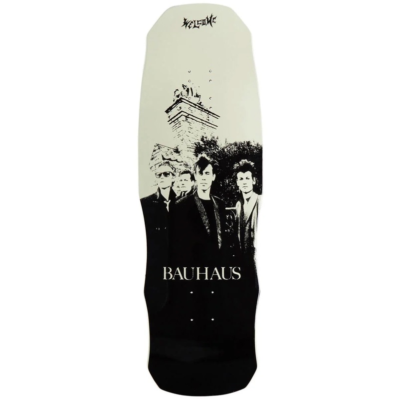 Welcome - Bauhaus Portrait on Dark Lord 9.85 Skateboard Deck