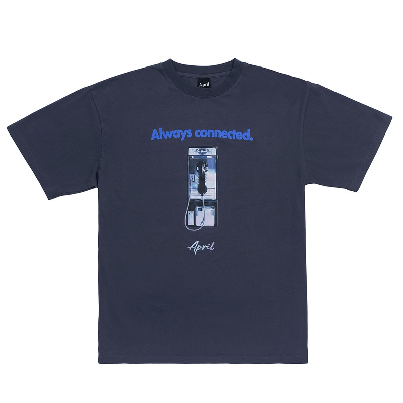 April - Always Connected Tee Navy