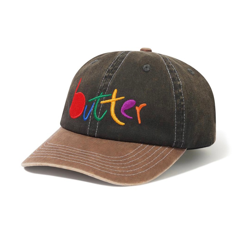 Butter Goods - Art 6 Panel Cap Charcoal/Redwood