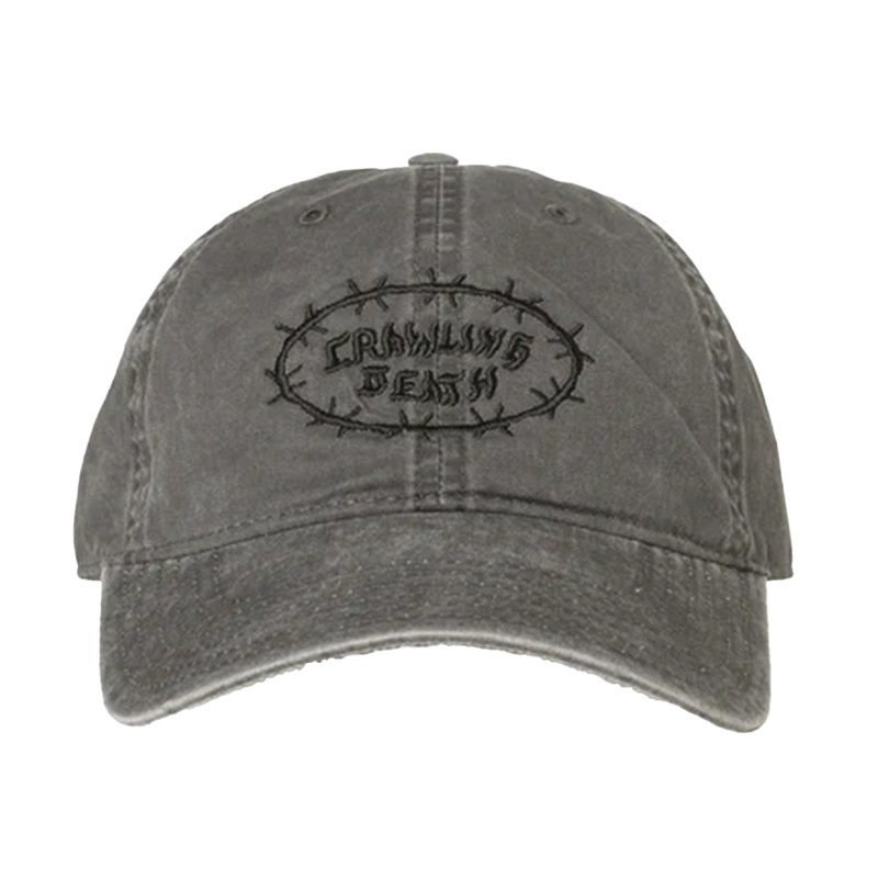 Crawling Death - Barbed Logo Cap Washed Grey