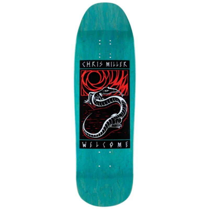 Welcome - Chris Miller Lizard on Gaia 9.6 Skateboard Deck