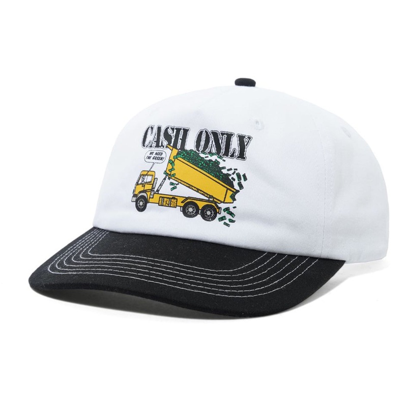 Cash Only - Removal 5 Panel Cap White