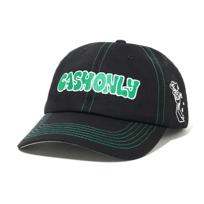 Cash Only - Sketchbook 6 Panel Cap Black