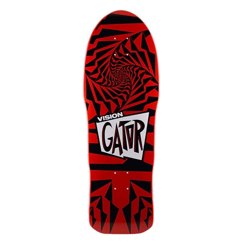 Vision 10.25" x 29.75" Gator II Red Black Skateboard Deck